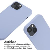 imoshion ﻿Coque en silicone avec cordon Apple iPhone 13 - Violet