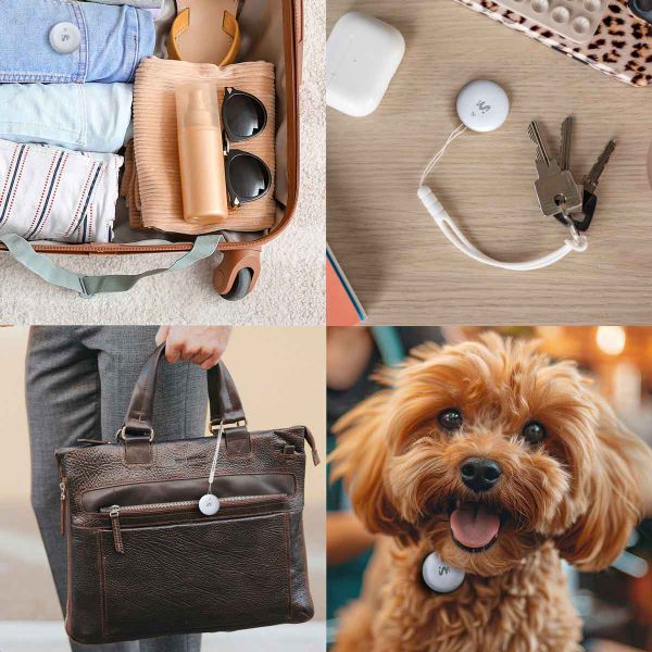 imoshion Wireless Tag - Tracker Bluetooth pour Android - 2 pack - Blanc