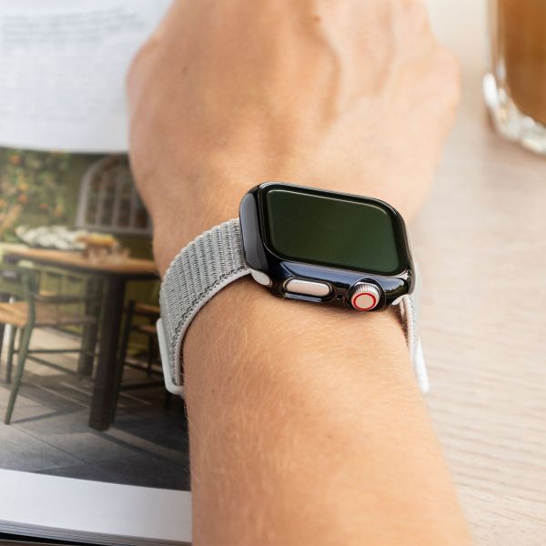 imoshion Coque rigide brillante à couverture complète Apple Watch 4 / 5 / 6 / SE - 40 mm - Noir