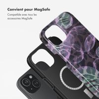 Selencia Coque arrière Vivid avec MagSafe Apple iPhone 15 - Leo Bubble Green
