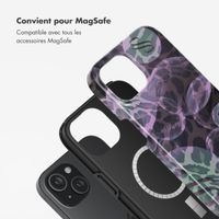 Selencia Coque arrière Vivid Tough avec MagSafe iPhone 15 - Leo Bubble Green