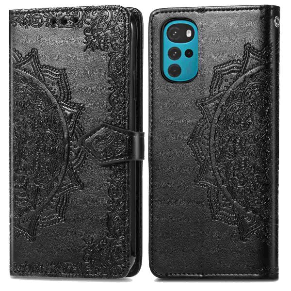 imoshion Etui de téléphone portefeuille Mandala Motorola Moto G22 - Noir