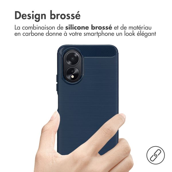 imoshion Coque Brushed Oppo A18 / Oppo A38 - Bleu foncé