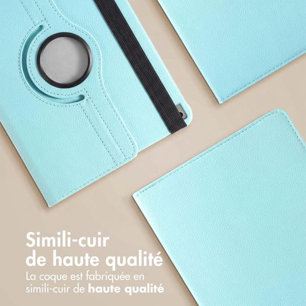 imoshion Coque tablette rotatif à 360° Apple iPad 9 (2021) 10.2 pouces / iPad 8 (2020) 10.2 pouces / iPad 7 (2019) 10.2 pouces - Bleu clair