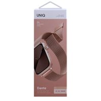 Uniq Bracelet Dante Mesh Milanese en acier Apple Watch Series 1 t/m 9 / SE (38/40/41 mm) | Series 10 / 11 (42 mm) - Rose