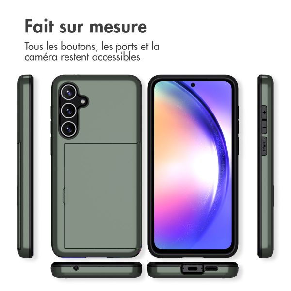 imoshion Coque arrière avec porte-cartes Samsung Galaxy A55 - Vert foncé