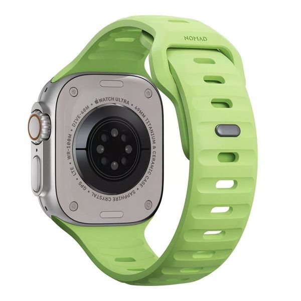 Nomad Bracelet Sport FKM Apple Watch Series 1 t/m 11 / SE / Ultra (44/45/46/49 mm) - Glow Green