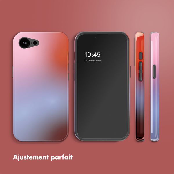 Selencia Coque arrière Vivid avec MagSafe Apple iPhone 16e - Gradient Soft Blush