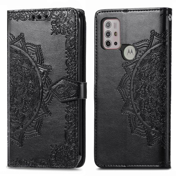 imoshion Etui de télephone Mandala Motorola Moto G30 / G20 / G10 (Power) - Noir