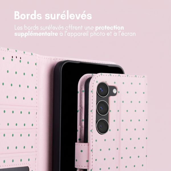 imoshion Étui de télephone portefeuille Design Samsung Galaxy S23 - Happy Dots