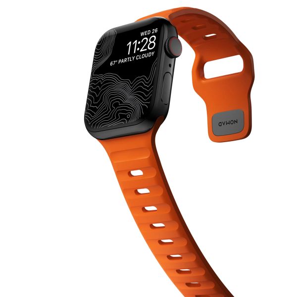 Nomad Bracelet Sport FKM Apple Watch Series 1 á 9 / SE (38/40/41 mm) | Series 10 (42 mm) - Ultra Orange