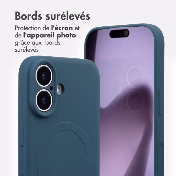 imoshion Coque Couleur avec MagSafe Apple iPhone 17 - Bleu foncé