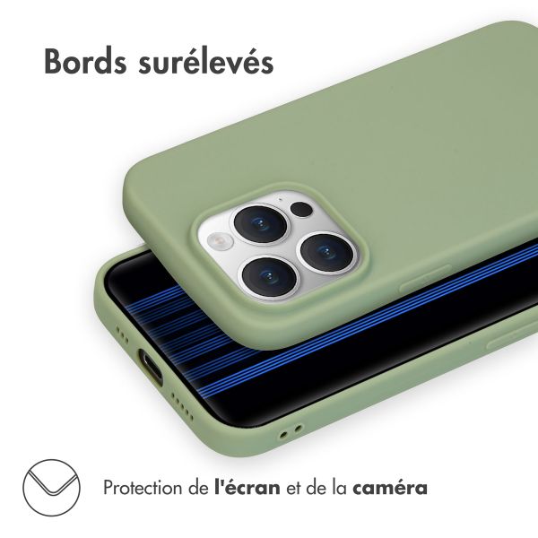 imoshion Coque Couleur iPhone 15 Pro - Olive Green