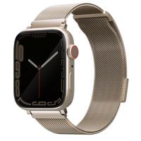 Uniq Bracelet Dante Mesh Milanese en acier Apple Watch Series 1 t/m 11 / SE / Ultra (44/45/46/49 mm) - Starlight