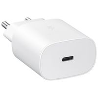 Samsung Original câble USB-C vers USB-C - 1.8 meter - 25 Watt - Blanc + Original l'Adapteur de charge radpide USB-C emballage d'usine - 25 Watt - Blanc