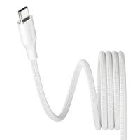 Empower by PanzerGlass Câble de recharge Magnetic Snake USB-C vers USB-C - 240 W - 1.5 mètres - Silver White