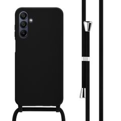 imoshion Coque en silicone avec cordon Samsung Galaxy A15 (5G/4G) - Noir