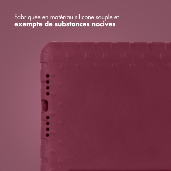 imoshion Coque kidsproof avec poignée Apple iPad 9 (2021) 10.2 pouces / iPad 8 (2020) 10.2 pouces / iPad 7 (2019) 10.2 pouces - Velvet Plum