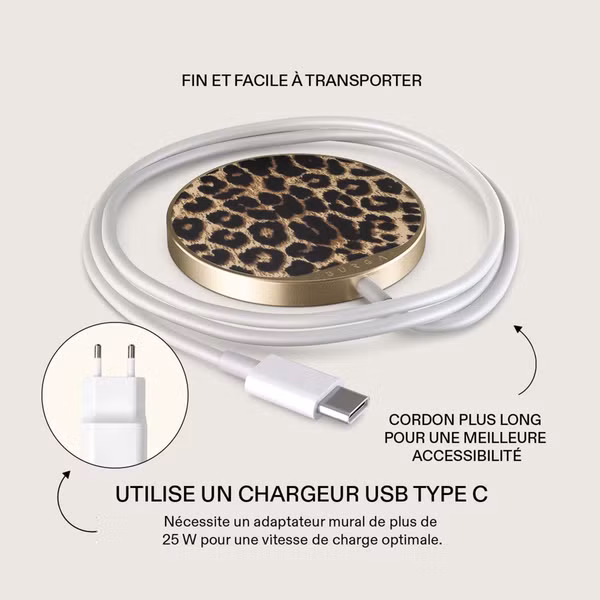 Burga Chargeur magnétique sans fil - MagSafe et Qi2 - Player / Gold