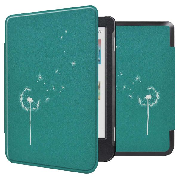 imoshion Design Slim Hard Sleepcover Kobo Clara Colour / Kobo Clara BW - Green Dandelion