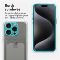 imoshion Coque silicone avec support de passe iPhone 15 Pro Max - Transparent