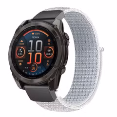 imoshion Bracelet QuickFit® en nylon  - Connexion Garmin 22 mm - Taille L/XL - Blanc