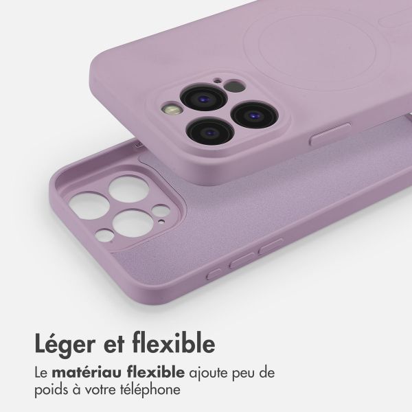 imoshion Coque Couleur avec MagSafe iPhone 15 Pro Max - Violet