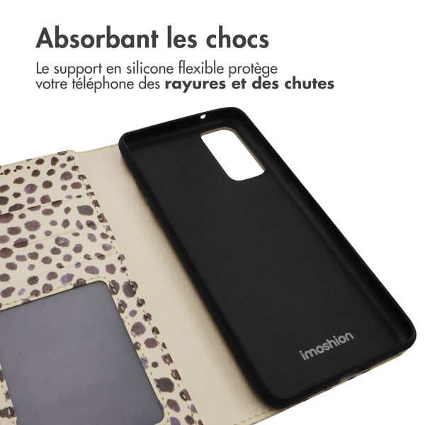 imoshion Étui de télephone portefeuille Design Samsung Galaxy S20 FE - Black And White Dots