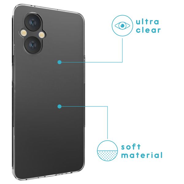 imoshion Softcase Back Cover Oppo Reno8 Lite - Transparent