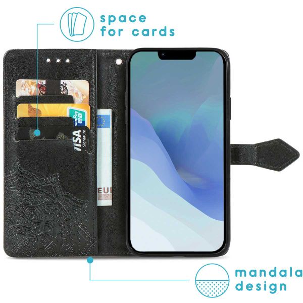 imoshion Etui de télephone Mandala Apple iPhone 14 / 13 - Noir