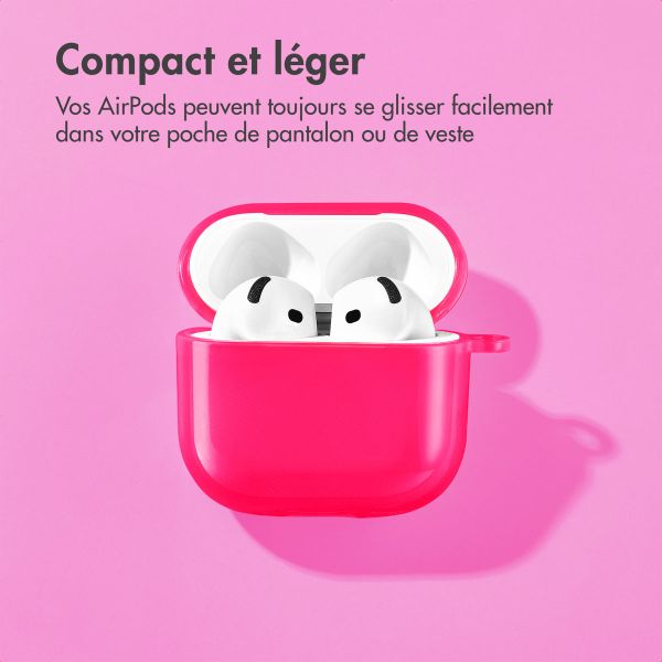 imoshion Coque Néon Apple AirPods 4 - Rose Fluo