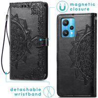 imoshion Etui de téléphone portefeuille Mandala Realme 9 Pro Plus - Noir