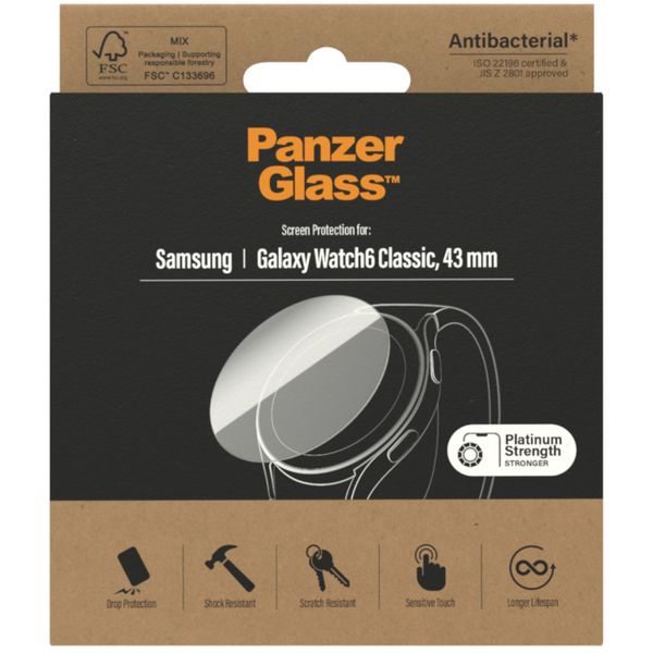 PanzerGlass ﻿Protection d'écran Samsung Galaxy Watch 6 Classic - 43 mm