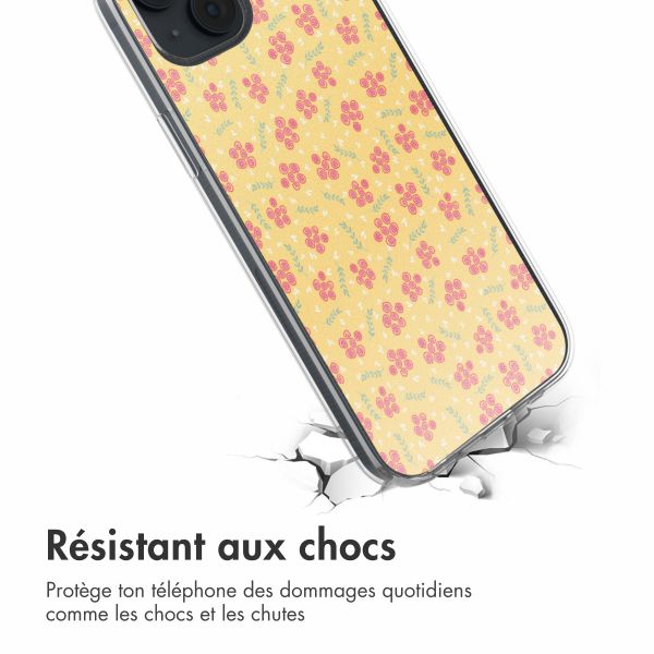 imoshion Coque design pour iPhone 14 - Sunny Yellow Petite Flowers