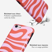 Selencia Coque arrière Vivid Tough iPhone SE (2022 / 2020) / 8 / 7 / 6(s) - Dream Swirl Pink