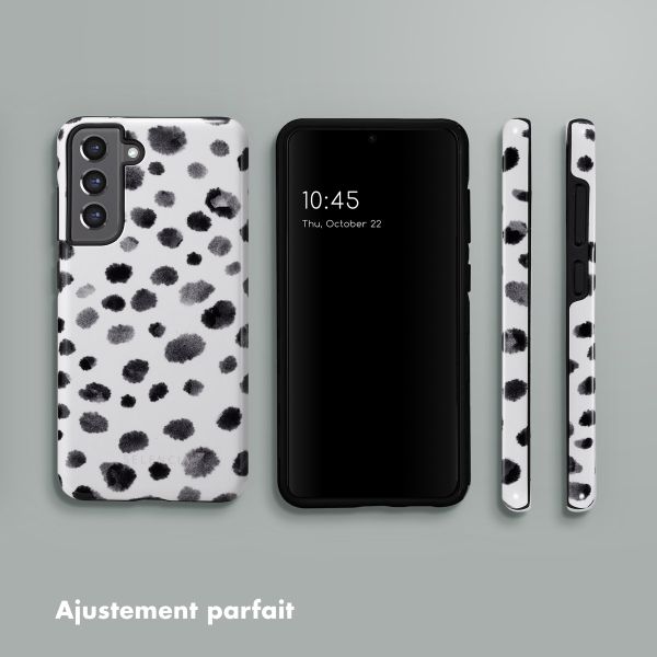 Selencia Coque arrière Vivid Tough Samsung Galaxy S21 FE - Trendy Leopard