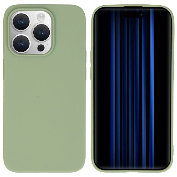 imoshion Coque Couleur iPhone 15 Pro - Olive Green