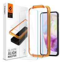 Spigen Protection d'écran en verre trempé GLAStR Fit 2 Paquets + Applicator Samsung Galaxy A35