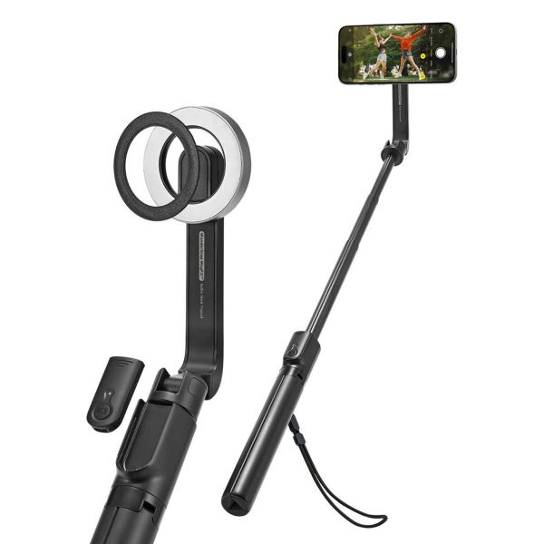 Spigen Trépied Selfie Stick MagSafe - avec télécommande - Universel - 120CM - Noir