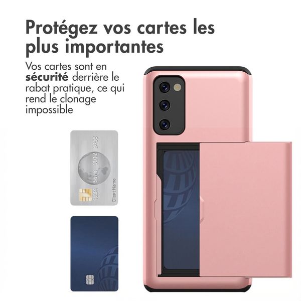 imoshion Coque arrière avec porte-cartes Samsung Galaxy S20 FE - Rose Doré