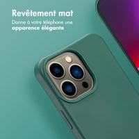 imoshion Coque arrière Color avec cordon amovible et MagSafe Apple iPhone 13 Pro - Vert foncé