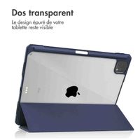 imoshion Coque tablette rigide Trifold iPad Pro 12.9 (2018/2020/2021/2022) - Bleu foncé