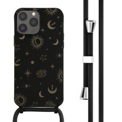 imoshion Coque design en silicone avec cordon Apple iPhone 13 Pro Max - Sky Black