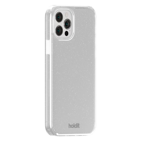 Holdit Coque Pailletée Apple iPhone 12 (Pro) - Blanc
