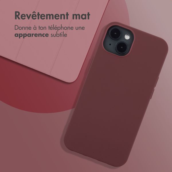 imoshion Coque Couleur Apple iPhone 13 - Wine Red