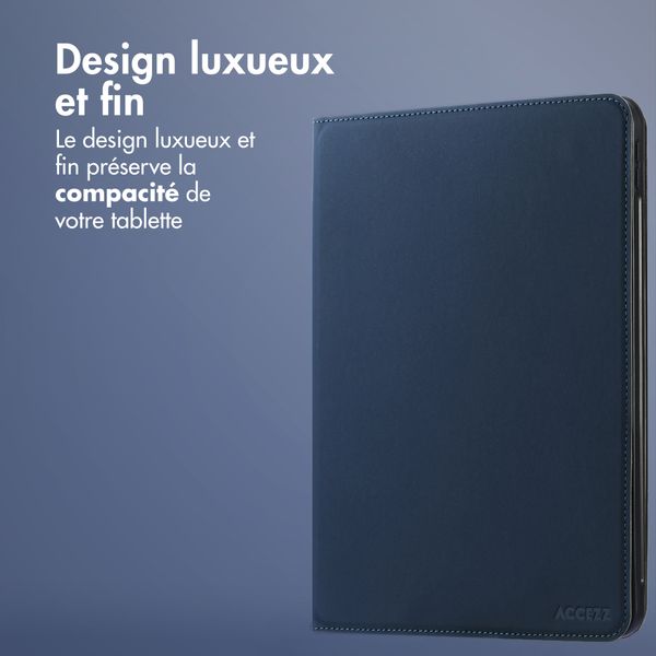 Accezz Coque tablette Classic Samsung Galaxy Tab S10 Ultra / Tab S9 Ultra - Bleu foncé