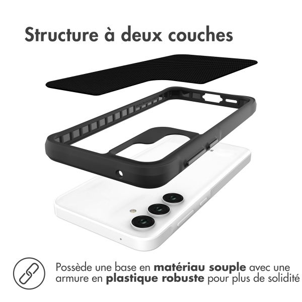 imoshion Rugged Hybrid Carbon Case Samsung Galaxy A55 - Noir