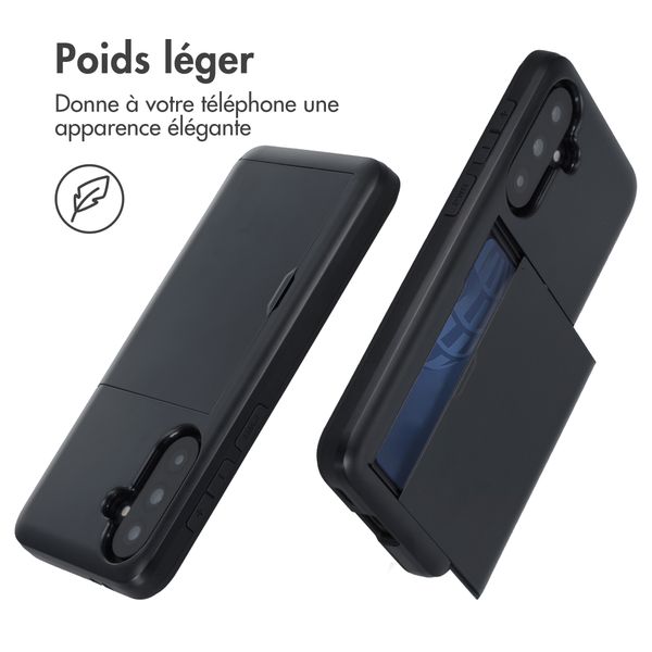 imoshion Coque arrière avec porte-cartes Samsung Galaxy A37 (5G) - Noir