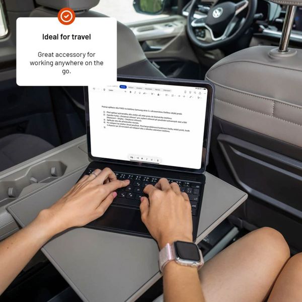 Fixed Typee Coque clavier QWERTY iPad Pro 11 (2018-2022) / Air 4 (2020) / Air 5 (2022) / Air 11 pouces (2025) M3 / (2024) M3 - Noir