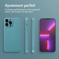 imoshion Coque Couleur avec MagSafe Apple iPhone 13 Pro Max - Smoke Green